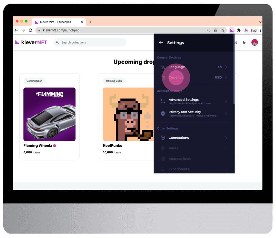 Cara mengubah mata uang di Klever Extension – Dukungan Klever