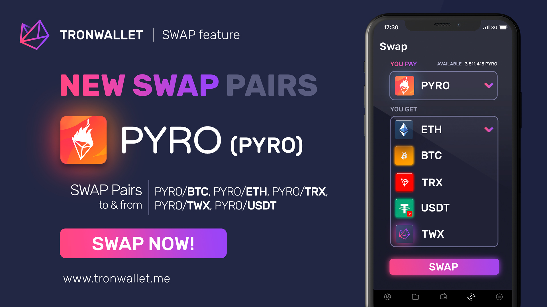 trx token swap